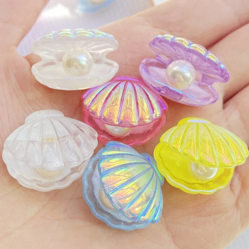 Kawaii Plated Pearl Shells Flat — Swuffy