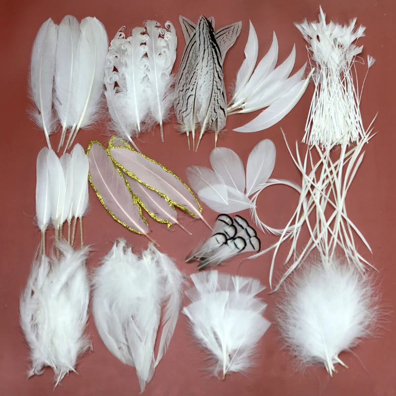 White Feathers Crafts Headdress Handicraft — Swuffy