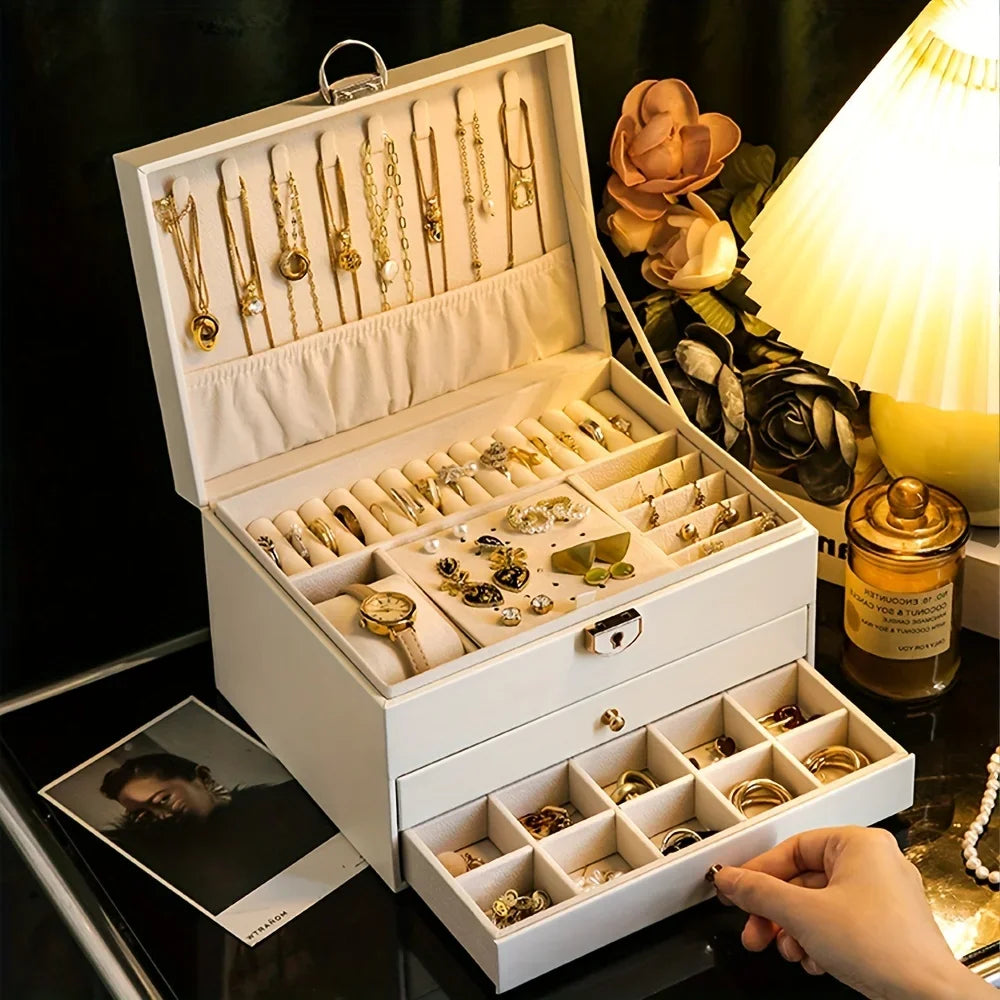 Jewelry Storage Box Necklace Earrings — Swuffy