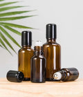 Amber Roller Bottle Glass Refillable — Swuffy