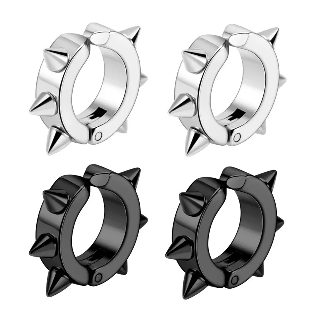 Punk Stainless Steel Spine Earring — Swuffy