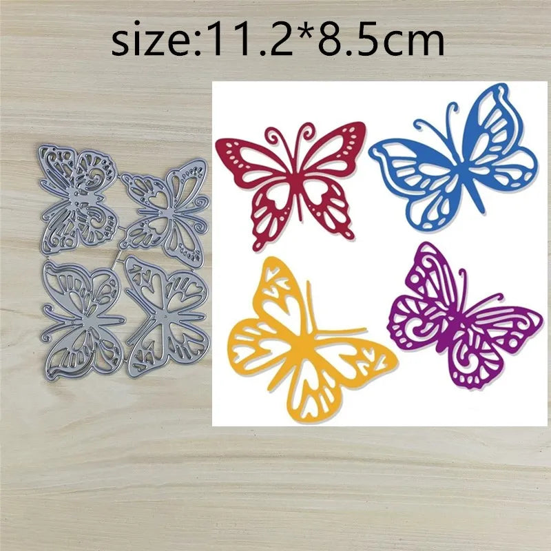 Hollow Colored Butterfly Metal Cut — Swuffy