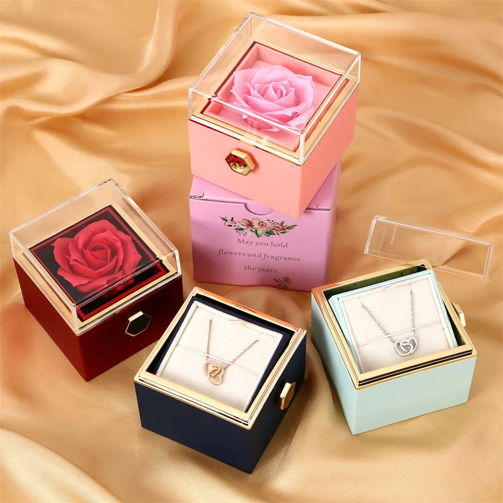 Custom Necklace Valentine Eternal Rose — Swuffy