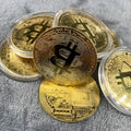 Gold Plated Bitcoin Coin Collectible — Swuffy