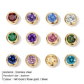 Vibrant Birthstone Pendants Stainless Steel — Swuffy