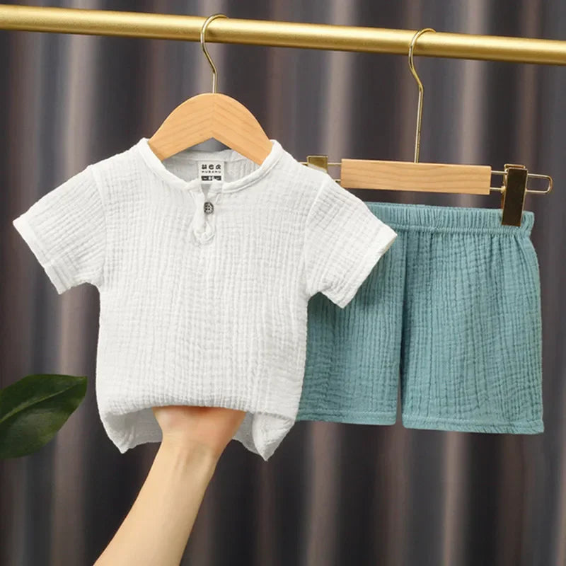 Baby Summer Sets Solid Cotton — Swuffy