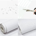 Waterpoof Matte Wallpaper White Vinyl — Swuffy