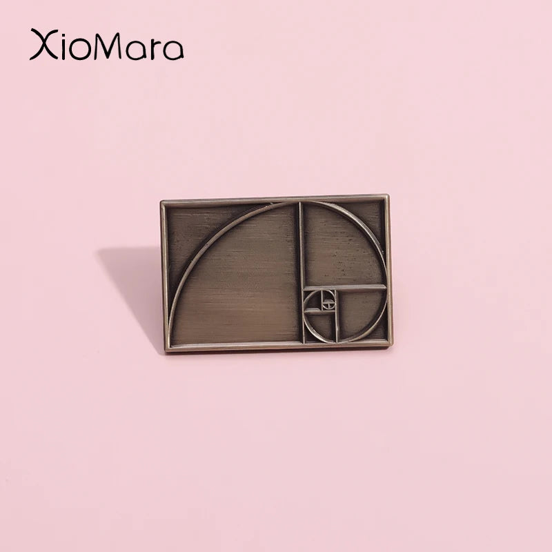 Golden Section Enamel Pins Custom — Swuffy