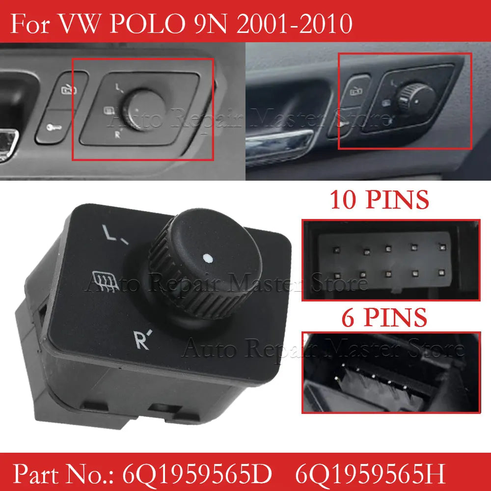 Pins Adjust Knob Side Mirror — Swuffy