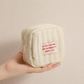 Korean Square Cosmetic Bag Earphones — Swuffy