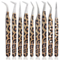 Leopard Lash Tweezers Stainless Steel — Swuffy