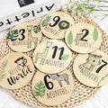 Wooden Baby Milestone Cards Jungle — Swuffy