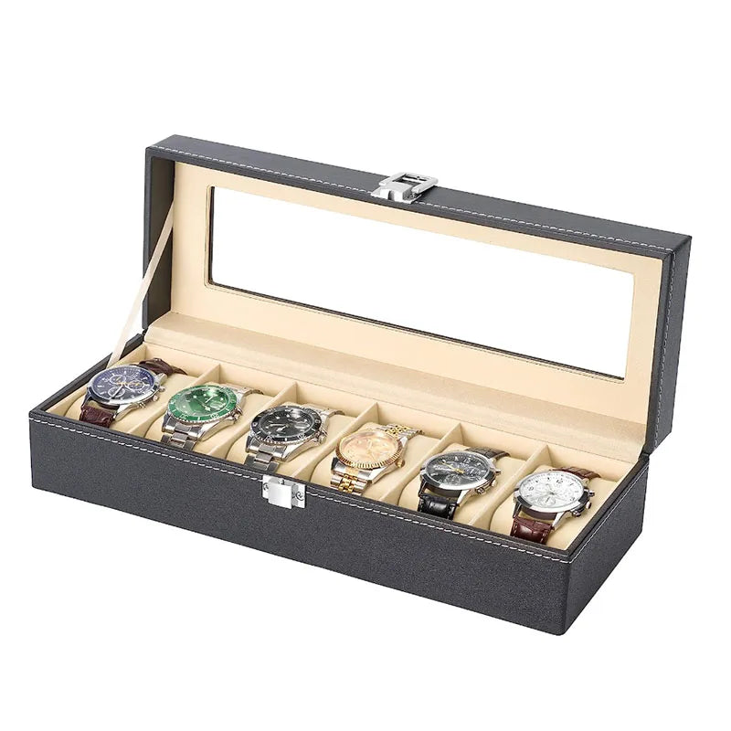 Slot PU Leather Watch Box — Swuffy