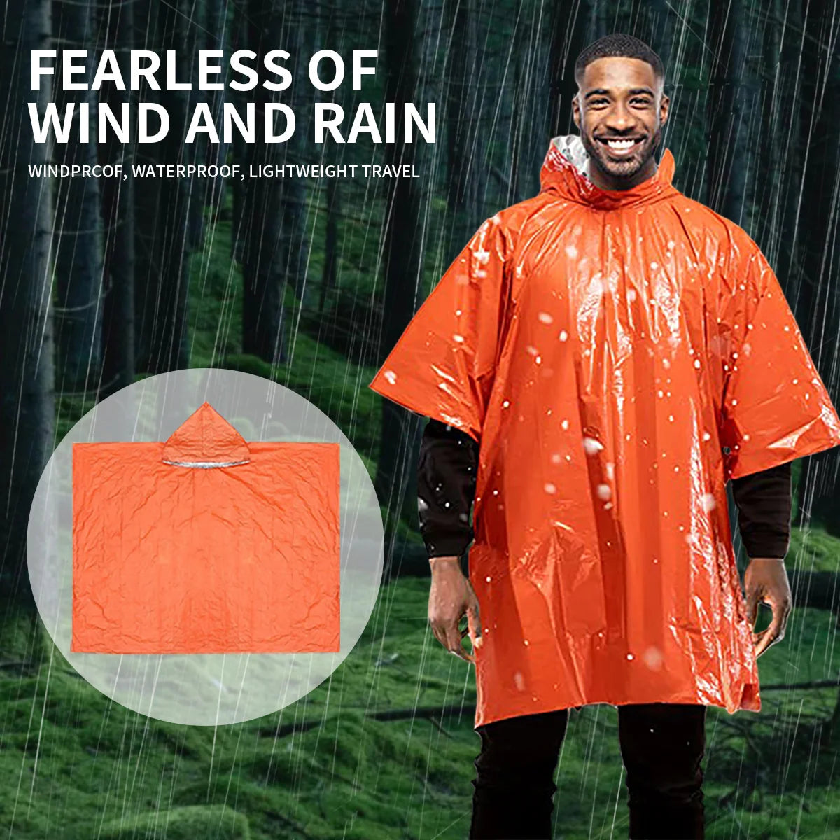 Emergency Rain Poncho Mylar Blanket — Swuffy