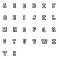 Silver Letters Shoe Charms Crocs — Swuffy