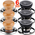 Pot Lib Knobs Caps Wooden — Swuffy