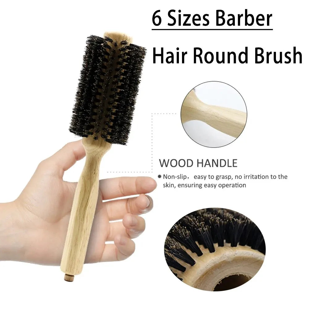 Sizes Barber Salon Wood Handle — Swuffy