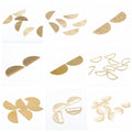 Hammered Brass Charms Semi Circle — Swuffy