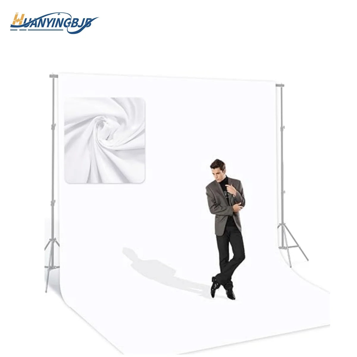White Solid Backdrop Screen Photographic — Swuffy