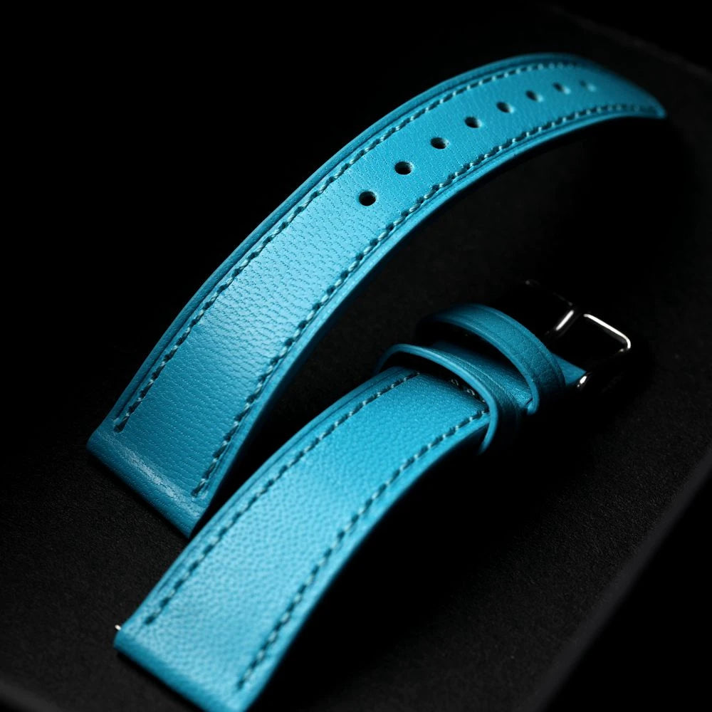 Handmade Leather Strap Blue Quick — Swuffy