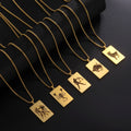 Box Chain Constellation Pendant Necklace — Swuffy