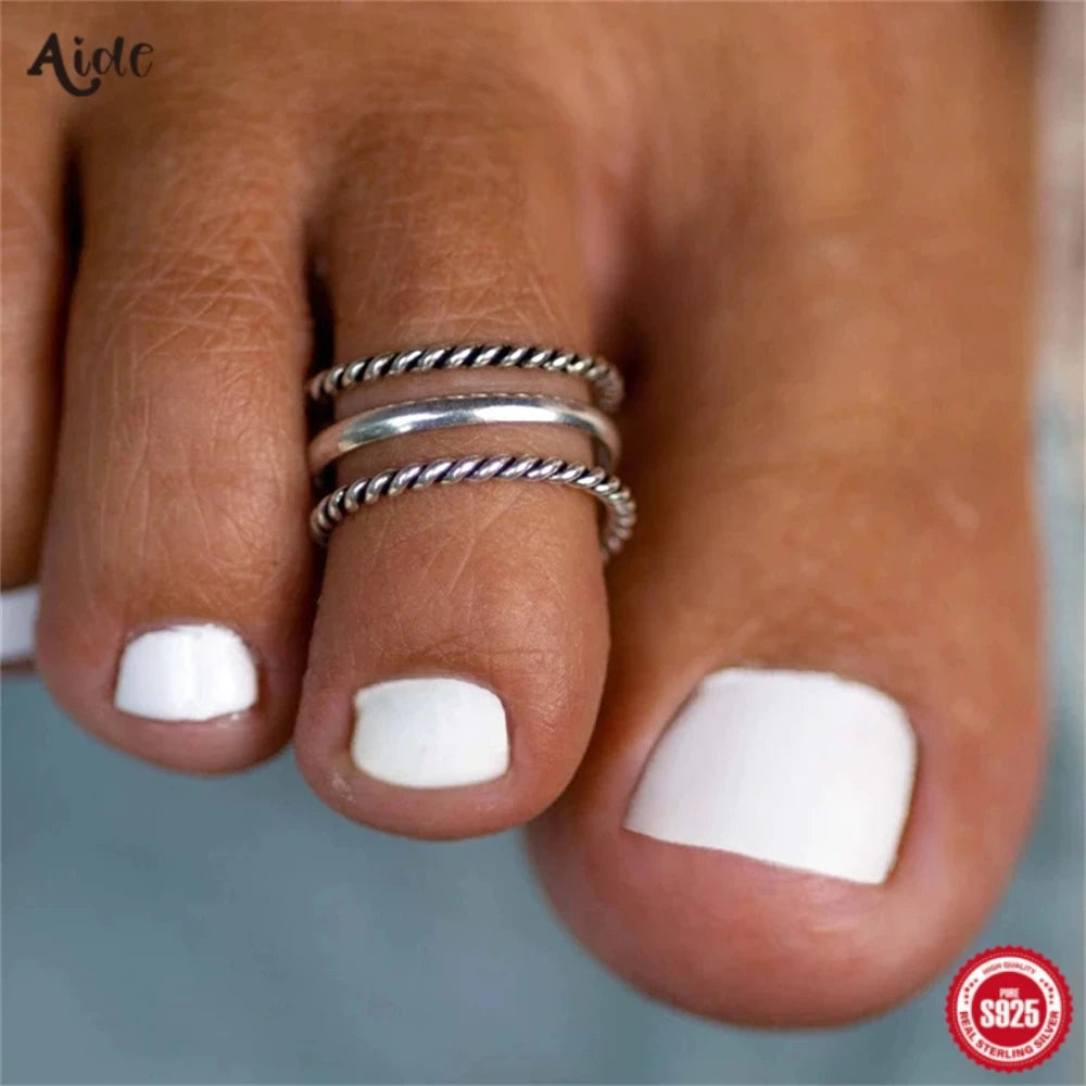 Aide Sterling Silver Hollow Simple — Swuffy