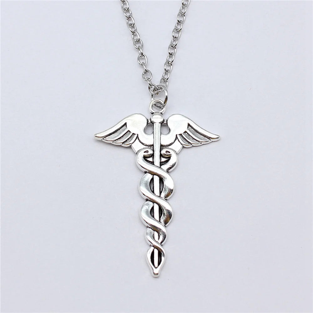 Medical Scepter Charms Necklace Girls — Swuffy