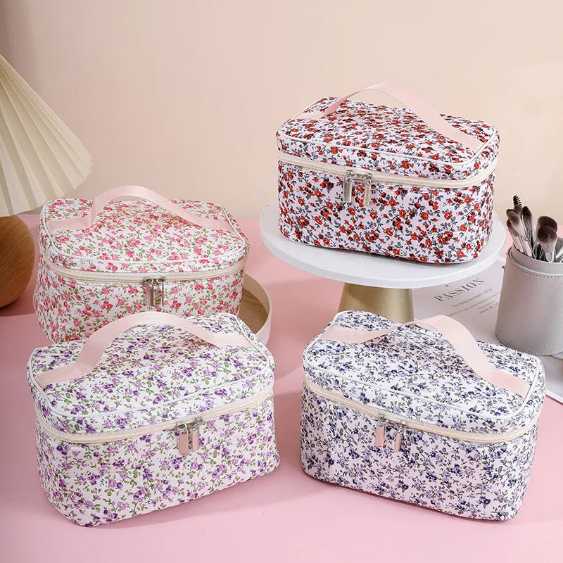 Floral Makeup Bag Simple Square — Swuffy