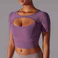 Mesh Yoga Shirt Sexy Short — Swuffy