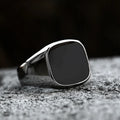 Retro Flat Square Black Glass — Swuffy