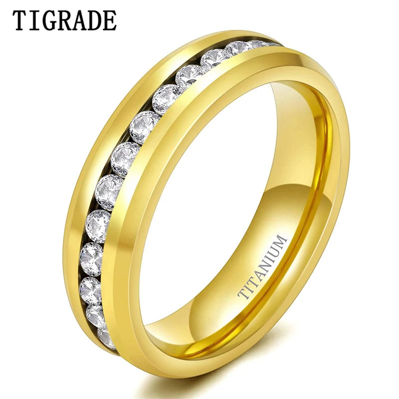 Tigrade Gold Plated Titanium Ring — Swuffy