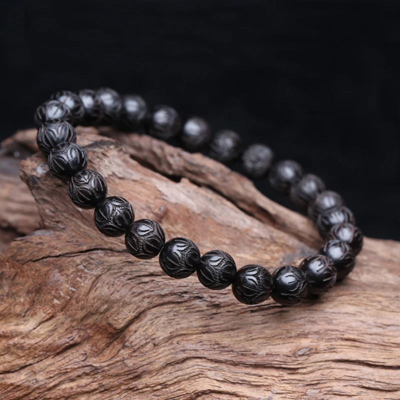 Lucky Ebony Bracelet Buddha Beads — Swuffy