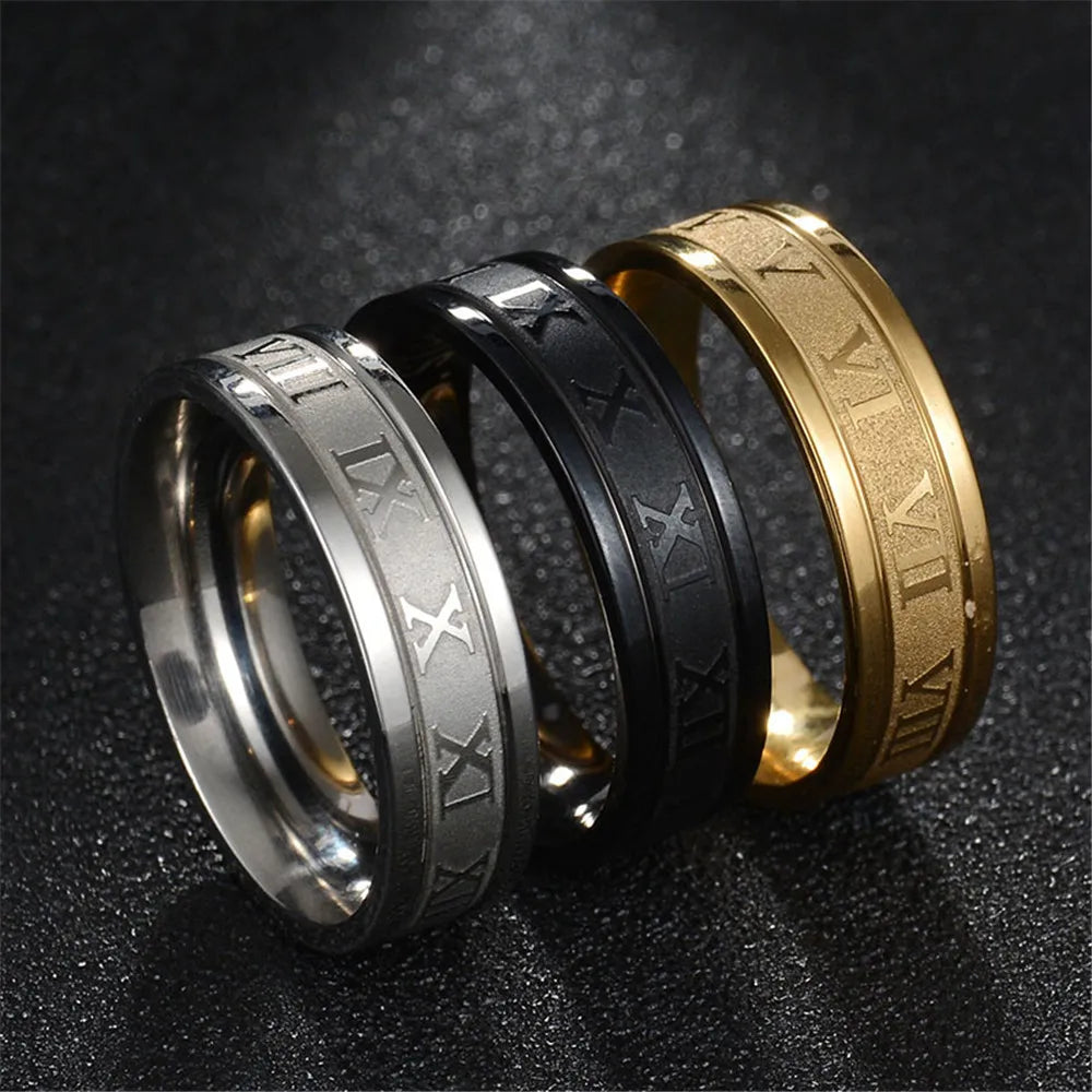 Uage Vintage Roman Numerals Rings — Swuffy