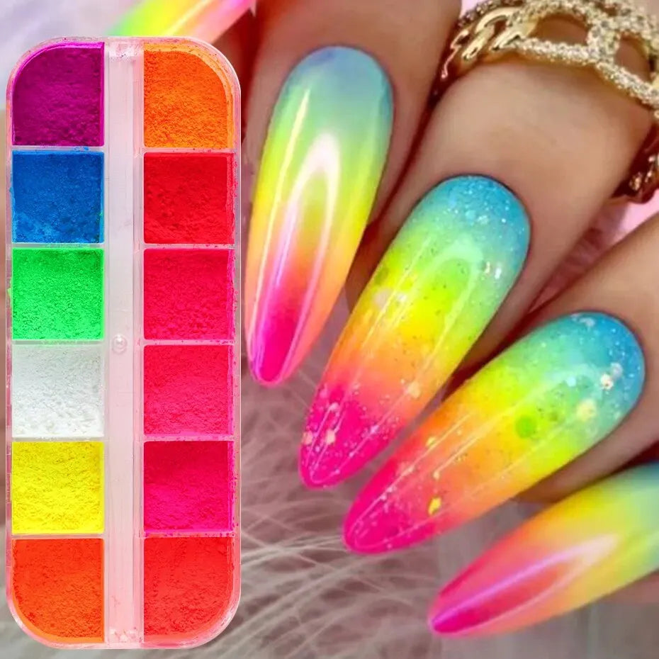 Grids Neon Powder Fluorescent Pigment — Swuffy
