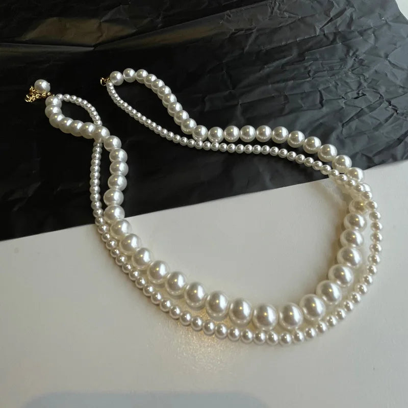 Stacked Wearing Double Layered Pearl — Swuffy