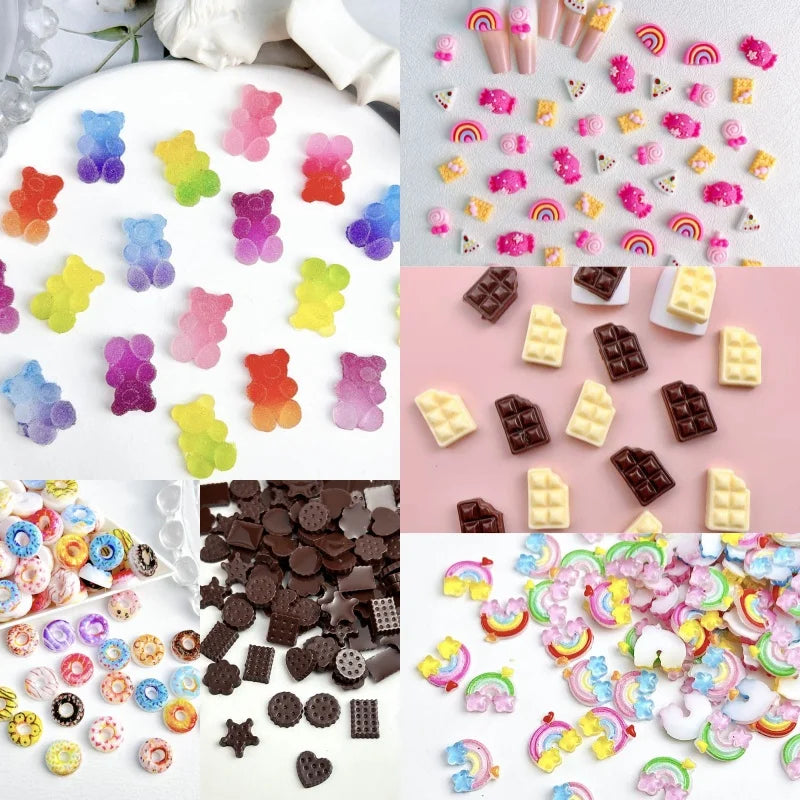 Random Mixed Resin Nail Charms — Swuffy