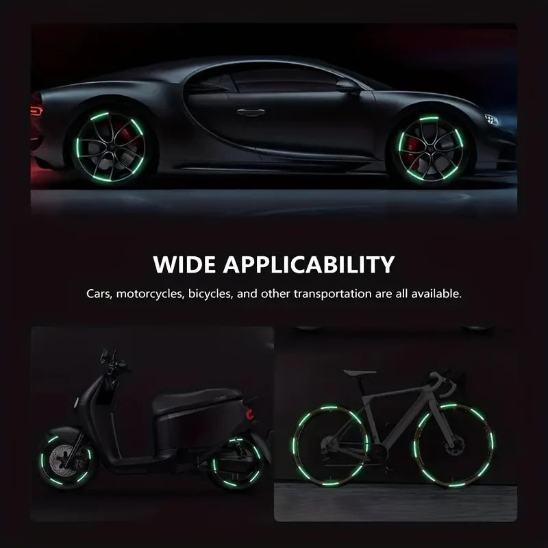 Waterproof Luminous Wheel Hub Reflective — Swuffy