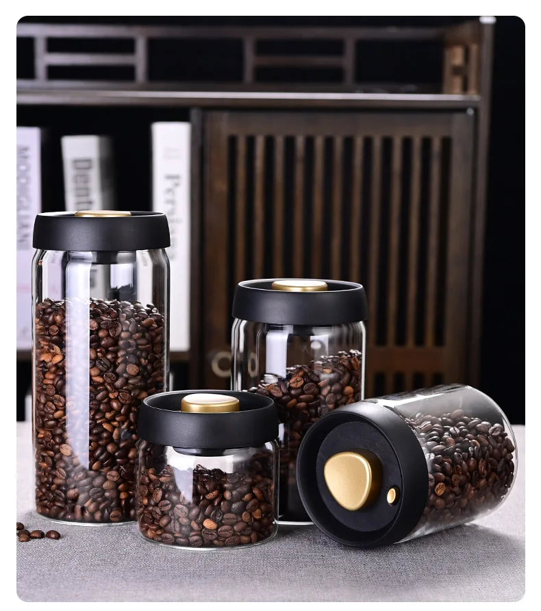 Coffee Bean Storage Jar Vacuum — Swuffy