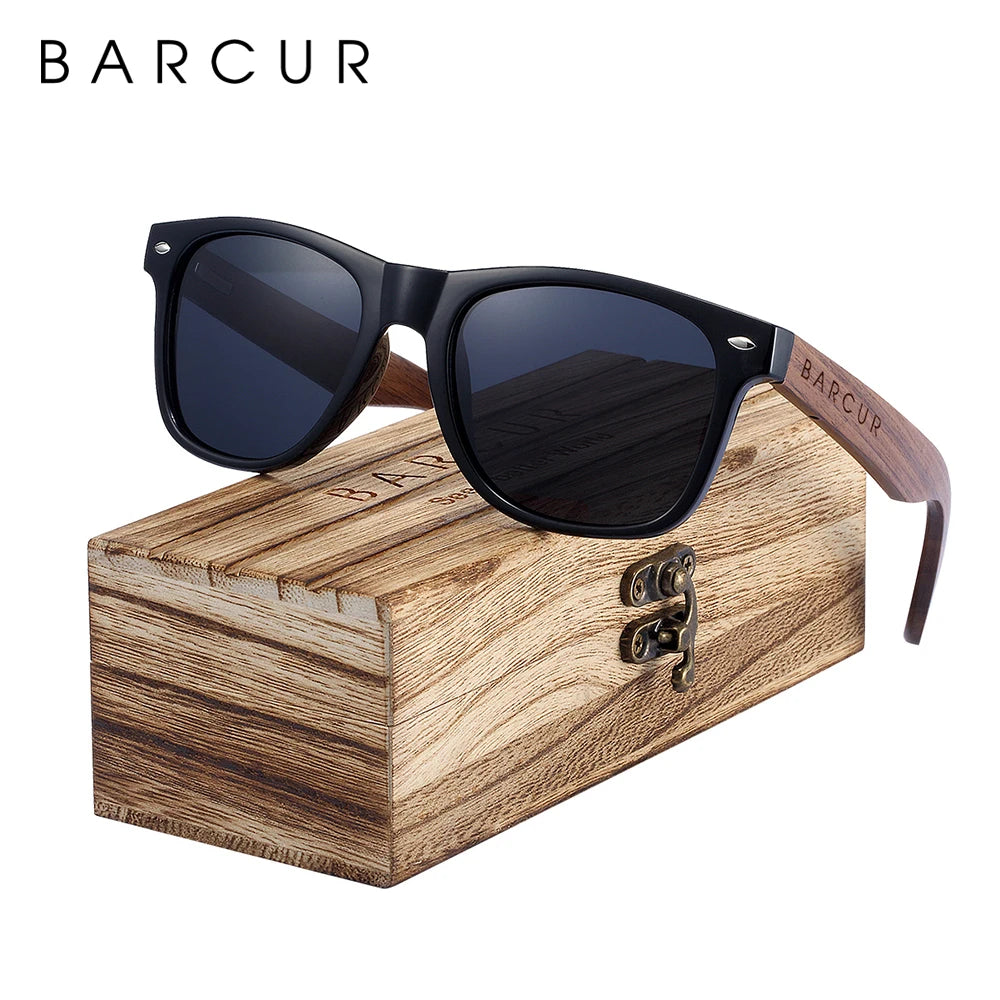 Barcur Black Walnut Wood Sunglasses — Swuffy
