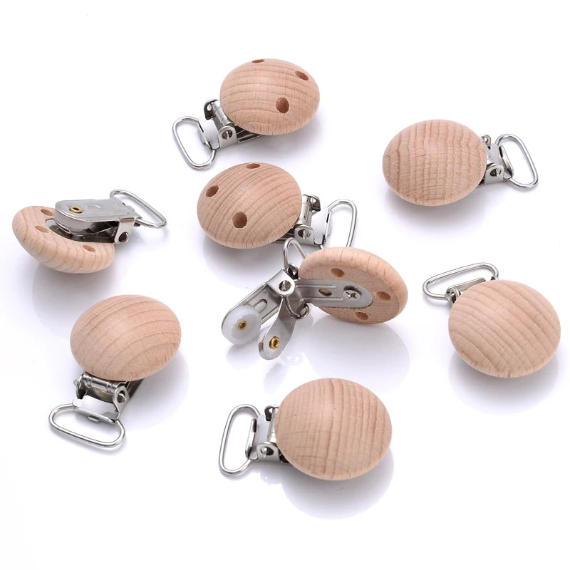 Natural Beech Wooden Pacifier Chain — Swuffy