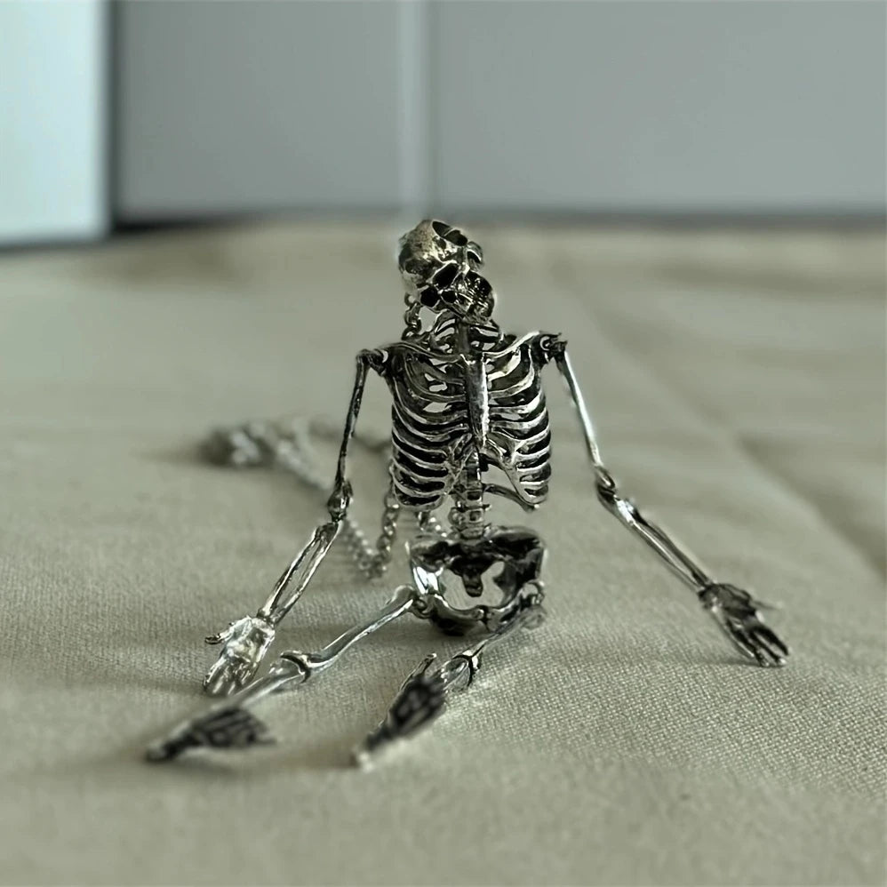 Oversized Movable Human Skeleton Pendant — Swuffy