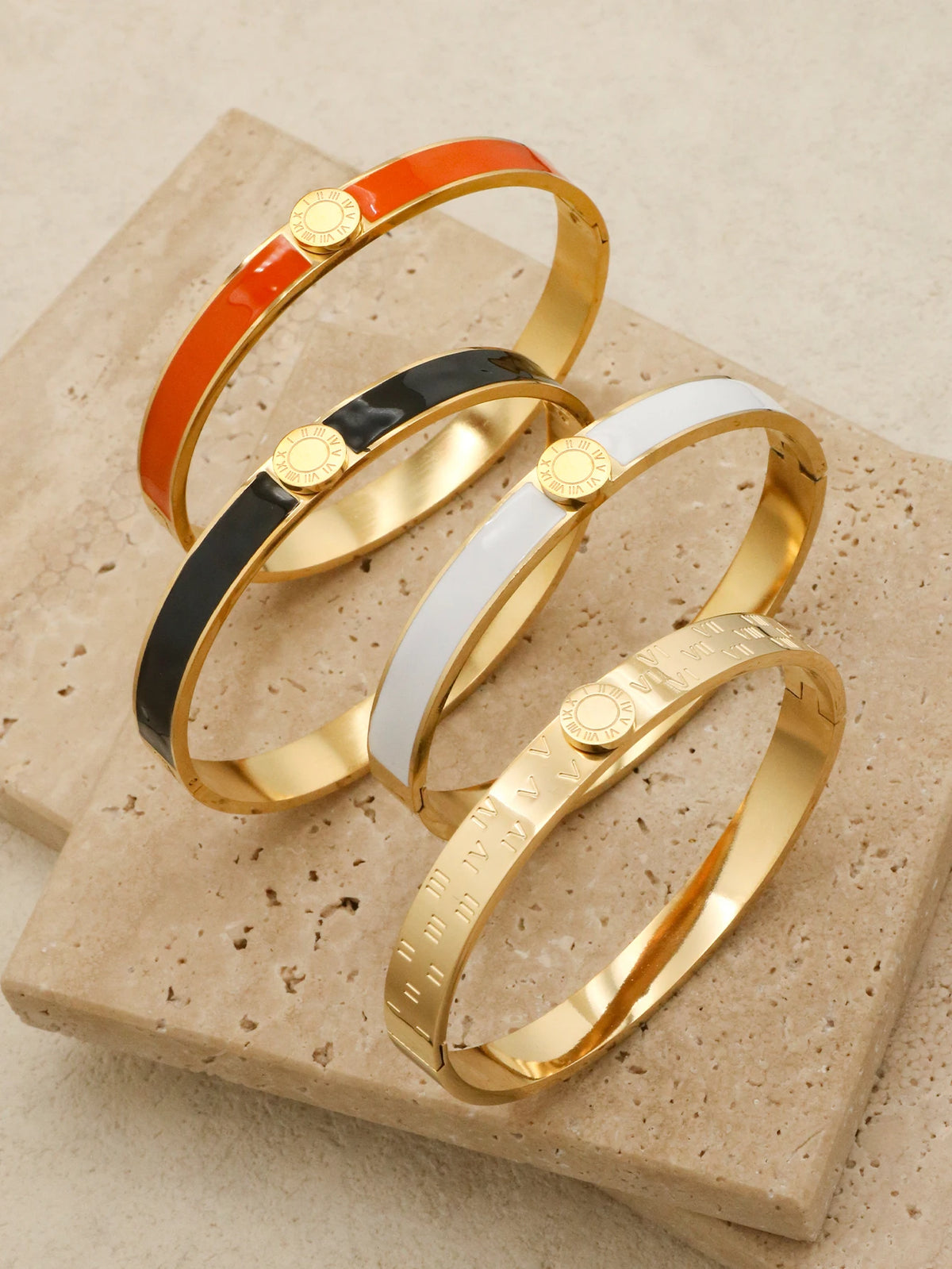 Width Stainless Steel Enamel Bracelet — Swuffy