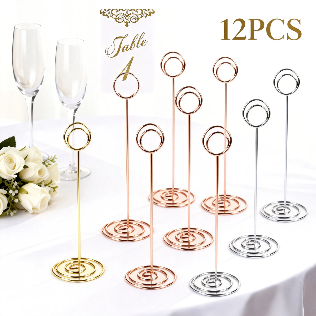 Table Number Holder Metal Iron — Swuffy