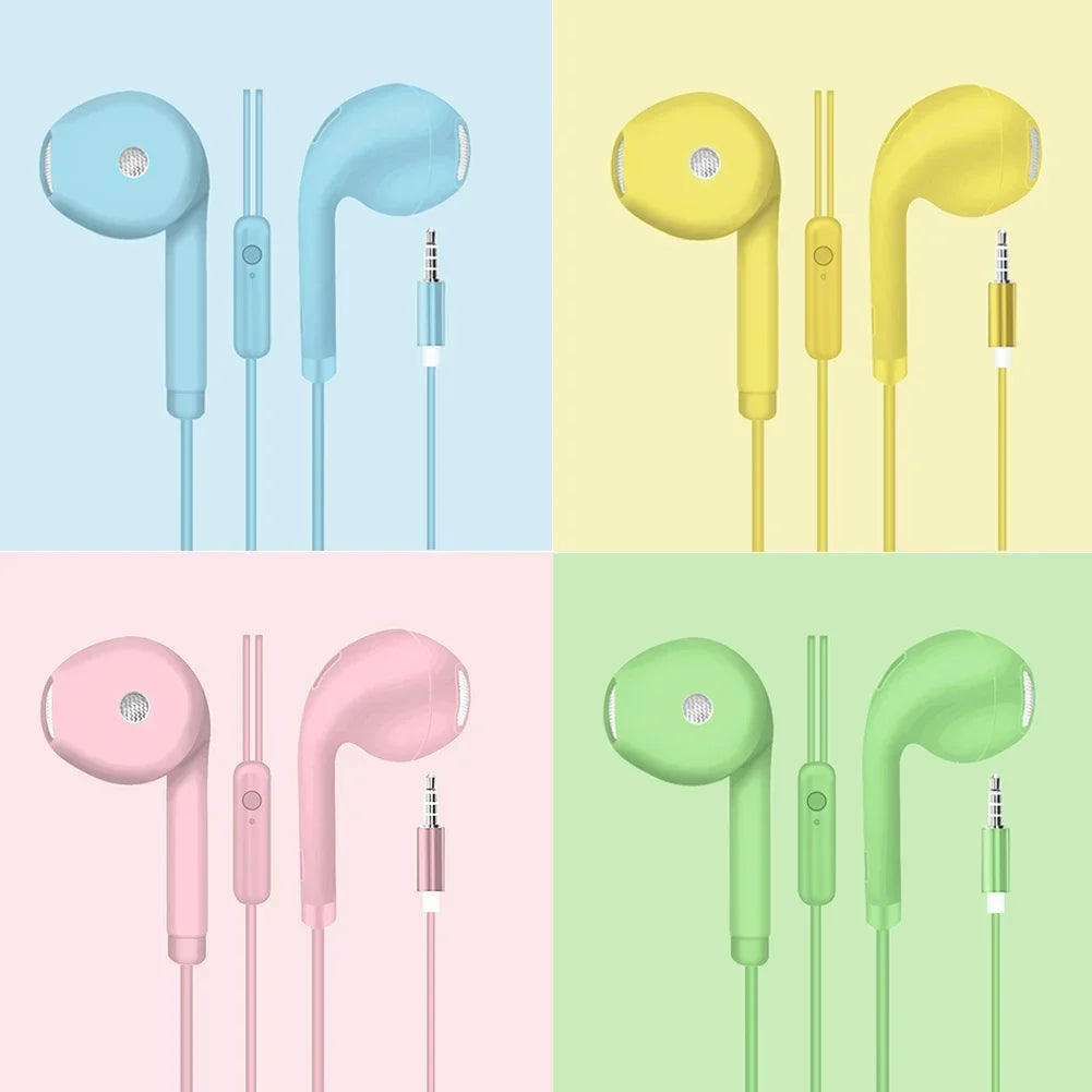 Wired Headset Macaron Earphone In — Swuffy