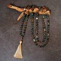Indian Agate Mala Beaded Necklace — Swuffy