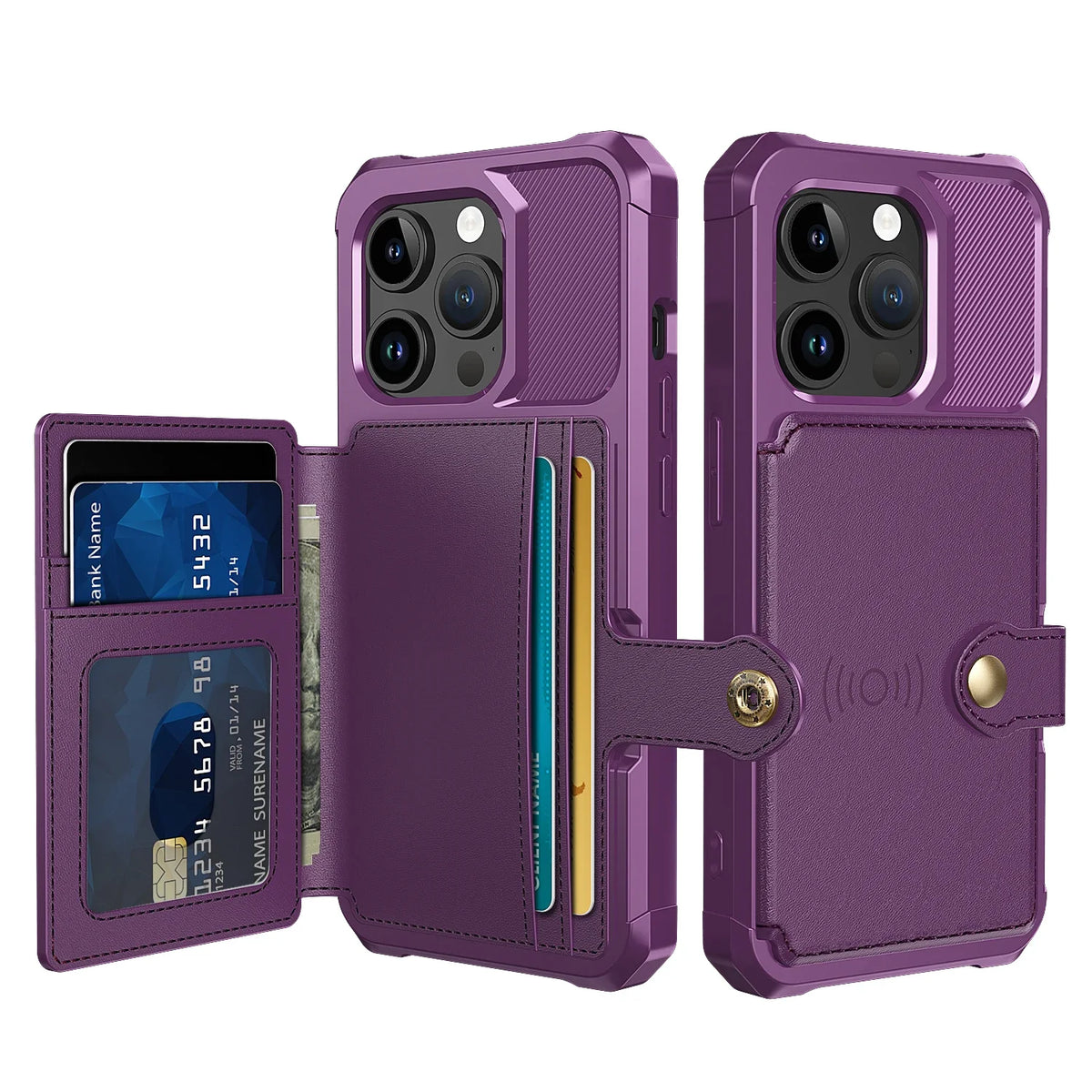 Magnetic Cards Solt Wallet Leather — Swuffy