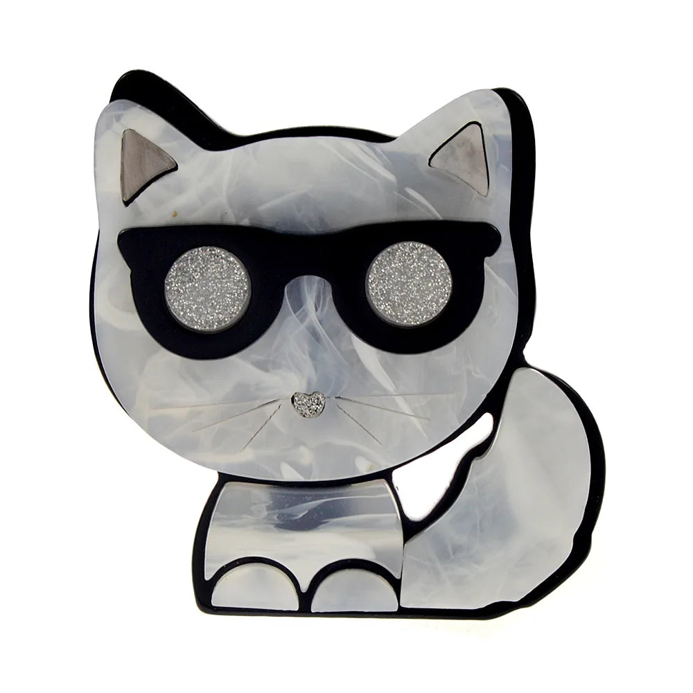 Little Cat Brooch Acrylic Jewelry — Swuffy