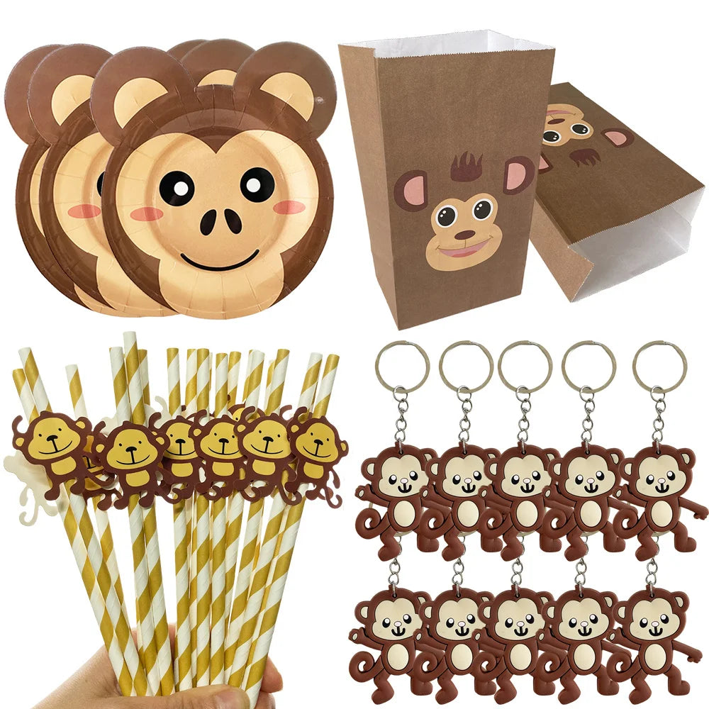 Monkey Birthday Supplies Monkey Keychains — Swuffy