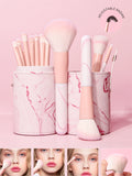 Cosmetic Brush Pink Fiber Makeup — Swuffy