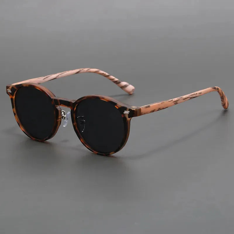 Retro Round Frame Sunglasses UV — Swuffy